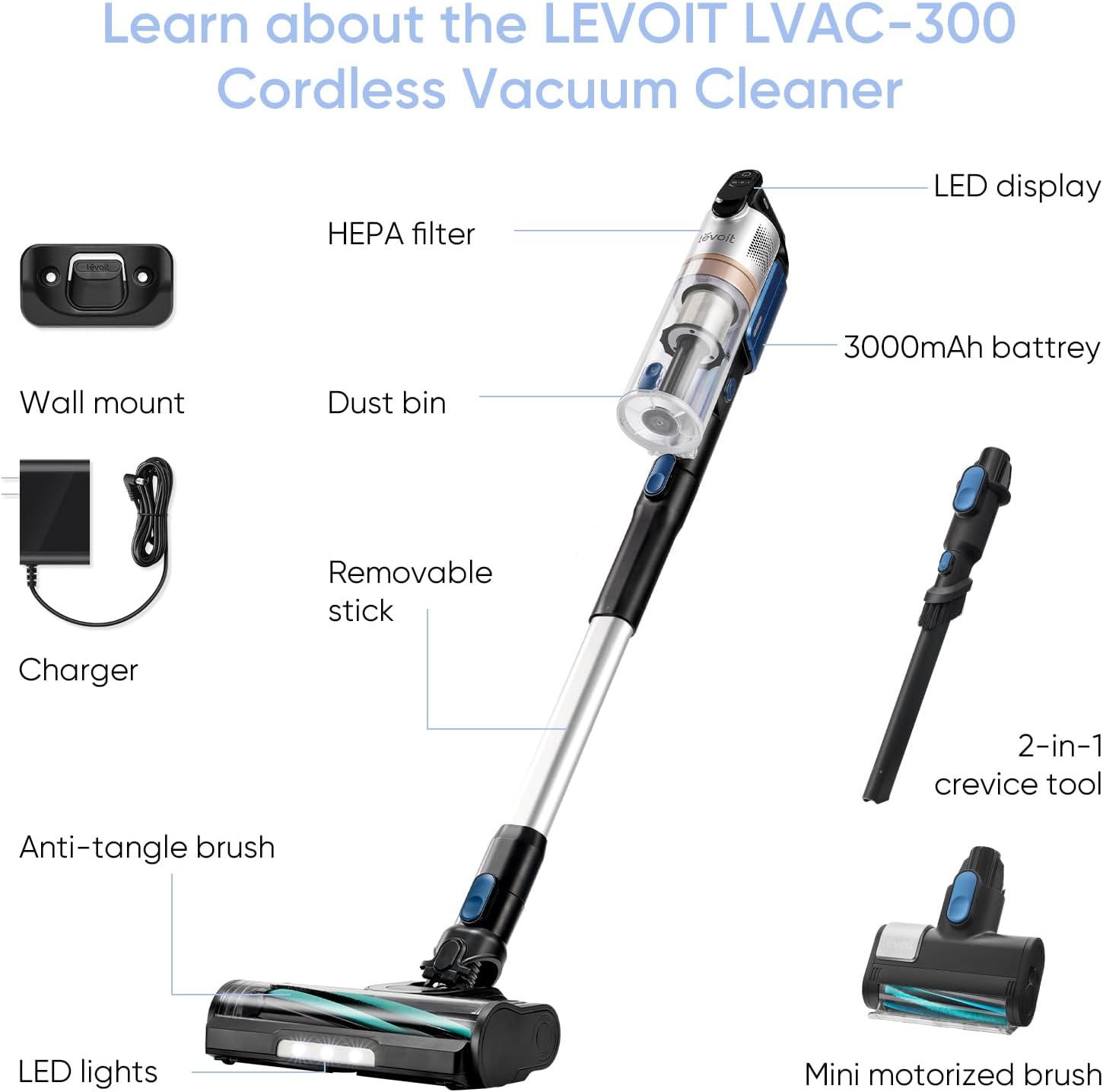 LVAC-300 Cordless Vacuum