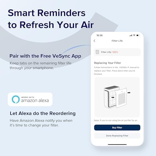 Vital 100S-P Smoke Remover Carbon Replacement Filter